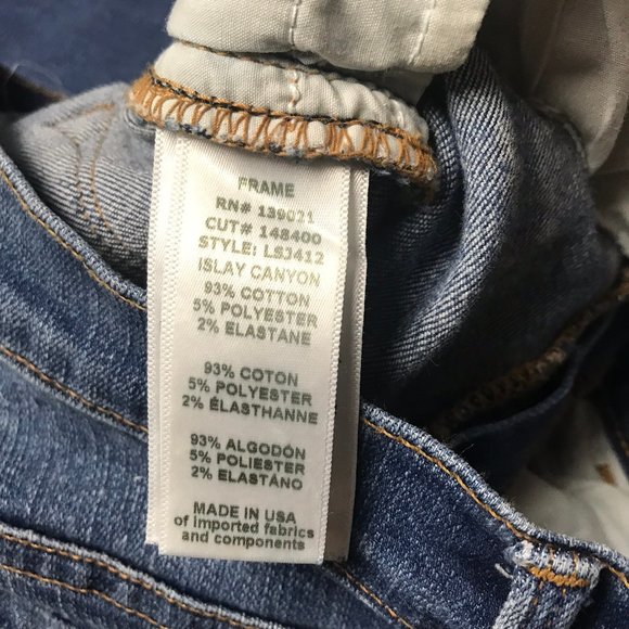 FRAME Le Skinny de Jeanne Ripped Jeans Size 24 - Picture 4 of 6